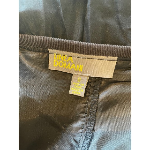 Linea Domani Size 8 Asymmetric Gray Velvet Mixed Media Skirt Boho Whimsigoth - Picture 6 of 7